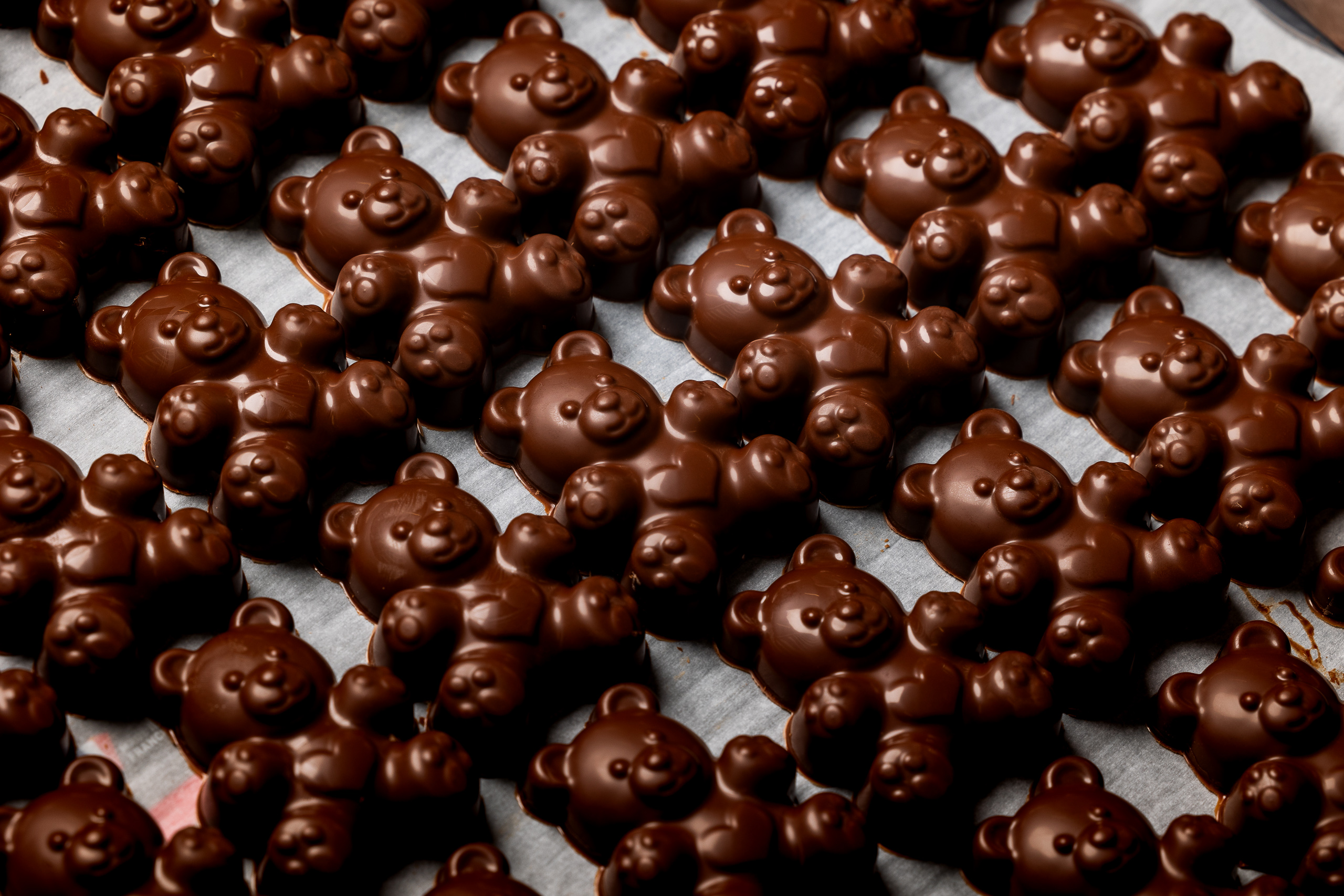 Oursons guimauve en chocolat